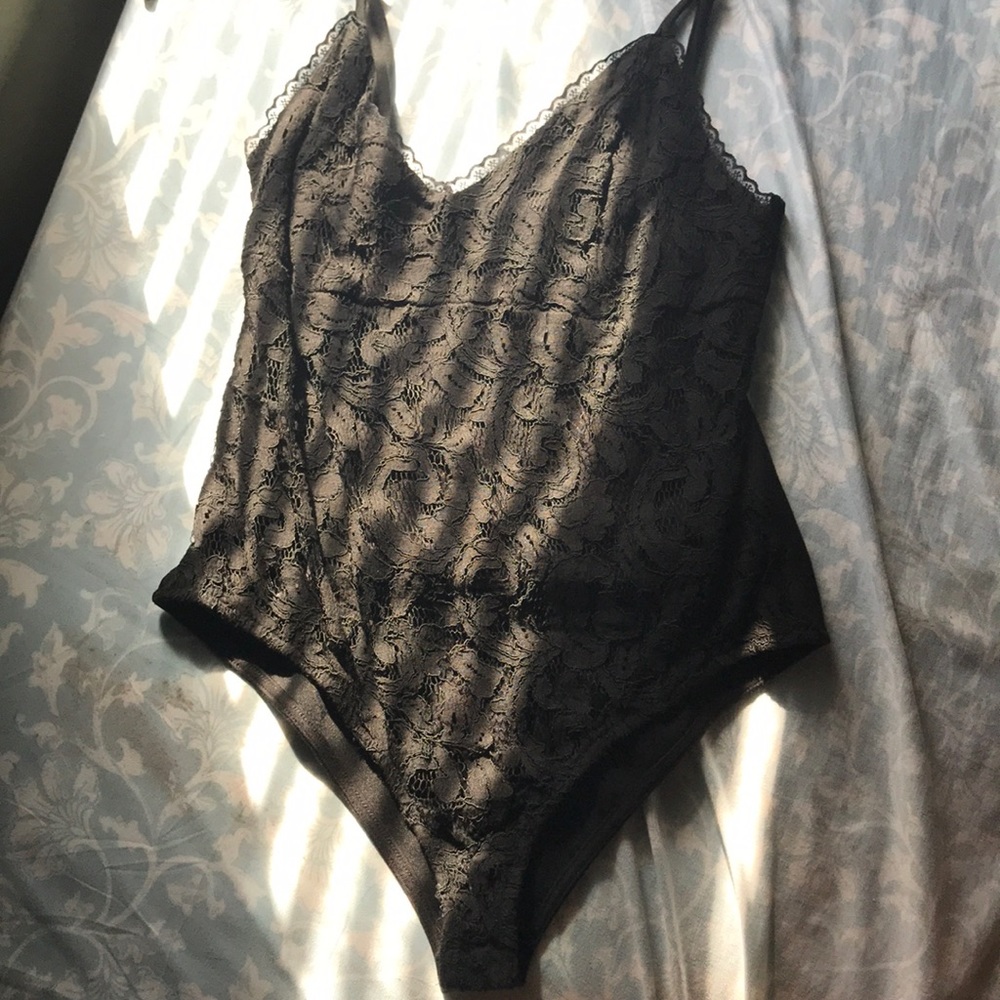 Black Laced Body Suit